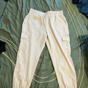 Women’s Cream Cargo Pants